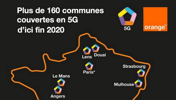 Lancement de la 5G d'Orange aujourd'hui